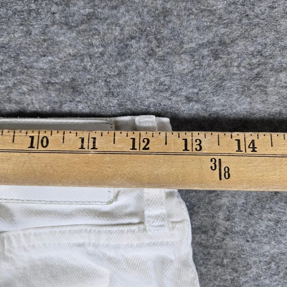 Everlane Womens White The Cheeky Long Short Denim Cutoff Shorts 25
